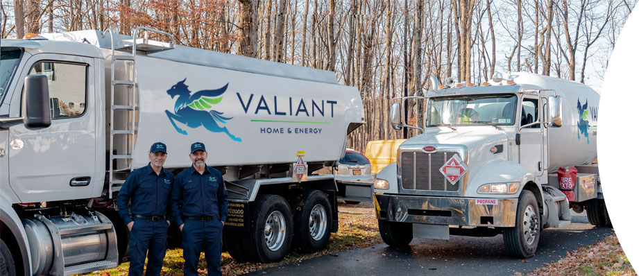 Valiant fuel delivery trucks.