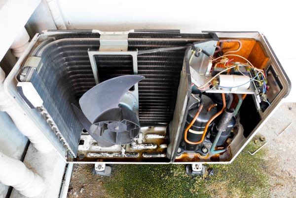 inside of an air conditioner